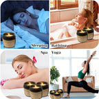 12-Pack Scented Candle Set, 100g (3.53oz) Home Smokeless Candle, 30 Hours Burning Time, Home Aromatherapy, Black Glass Gift Box Set, Wedding, Birthday, Halloween, Thanksgiving, Christmas, Mom, Friend, Wife, Sister, Women's Ho