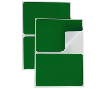 2" x 3" Removable Color-Code Rectangular Labels: 150/Pack