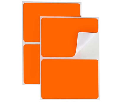 2" x 3" Removable Color-Code Rectangular Labels: 150/Pack