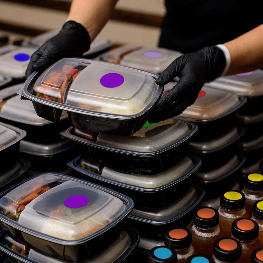 1-1/2" Removable Color-Code Round Dot Inventory Labels: 500/Roll