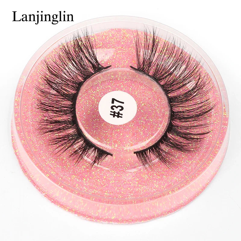 4/100 Pairs Wholesale Fake Lashes 3D Mink Eyelashes Fluffy Dramatic Lashes Cruelty Free False Eye lashes Makeup Tools maquillaje