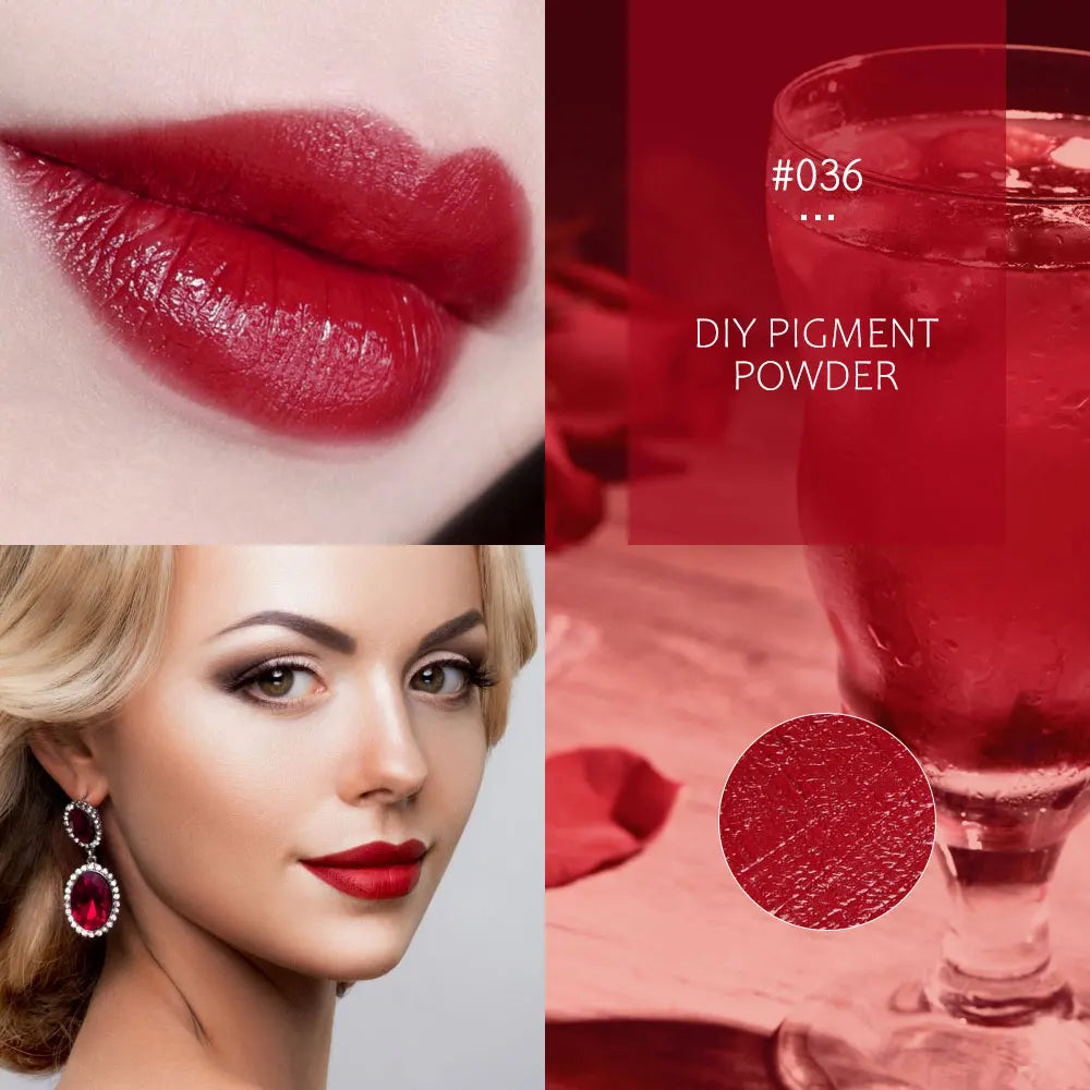32 Colors Makeup Lip Stick Powder Long Lasting Lip Gloss Cosmetic Pigment DIY Lip Gloss Powder Material Lip Glaze Pigment