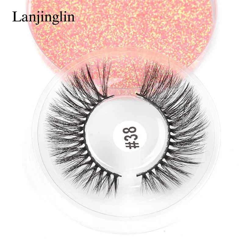 4/100 Pairs Wholesale Fake Lashes 3D Mink Eyelashes Fluffy Dramatic Lashes Cruelty Free False Eye lashes Makeup Tools maquillaje