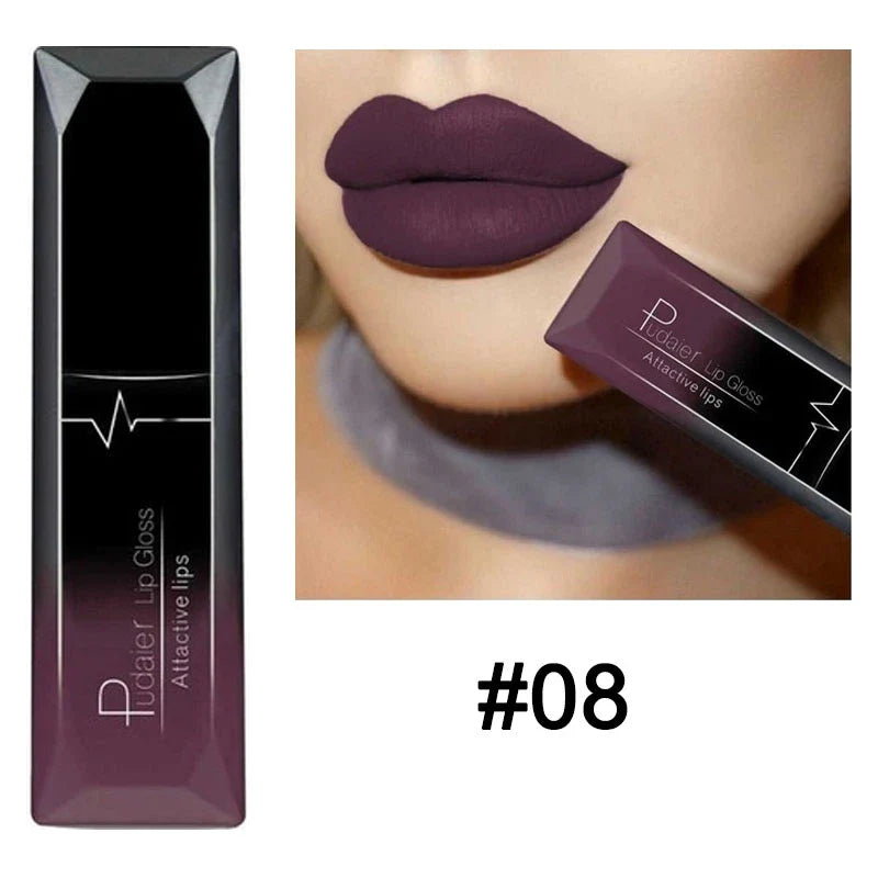 21 Colors Nude Matte Lipstick Liquid Moisturizer Waterproof Lasting Non-stick Cup Velvet Lip Gloss Women Lips Makeup Cosmetics