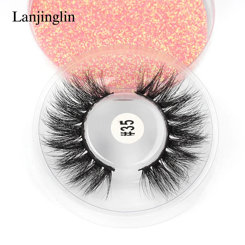 4/100 Pairs Wholesale Fake Lashes 3D Mink Eyelashes Fluffy Dramatic Lashes Cruelty Free False Eye lashes Makeup Tools maquillaje