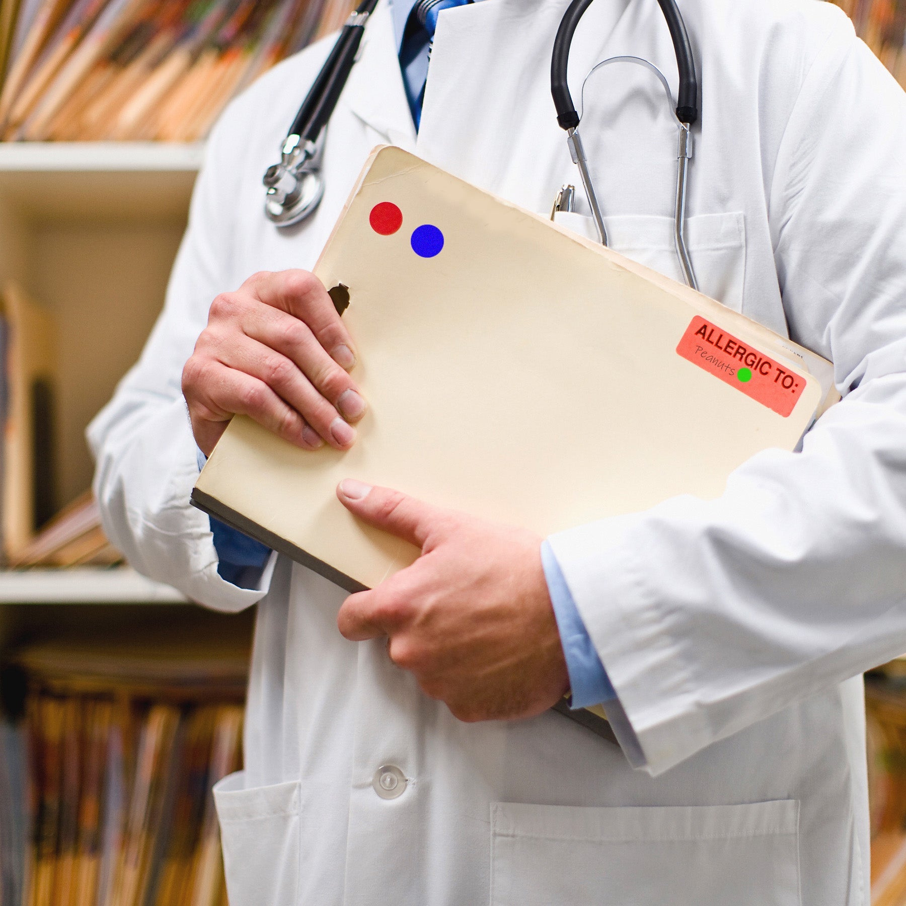 1/2" Removable Round, Color-Code Dots: 1,200/Pack