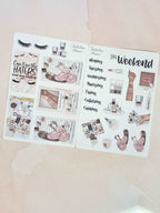 4 Sheets - Wake up and Makeup Stickers Kit