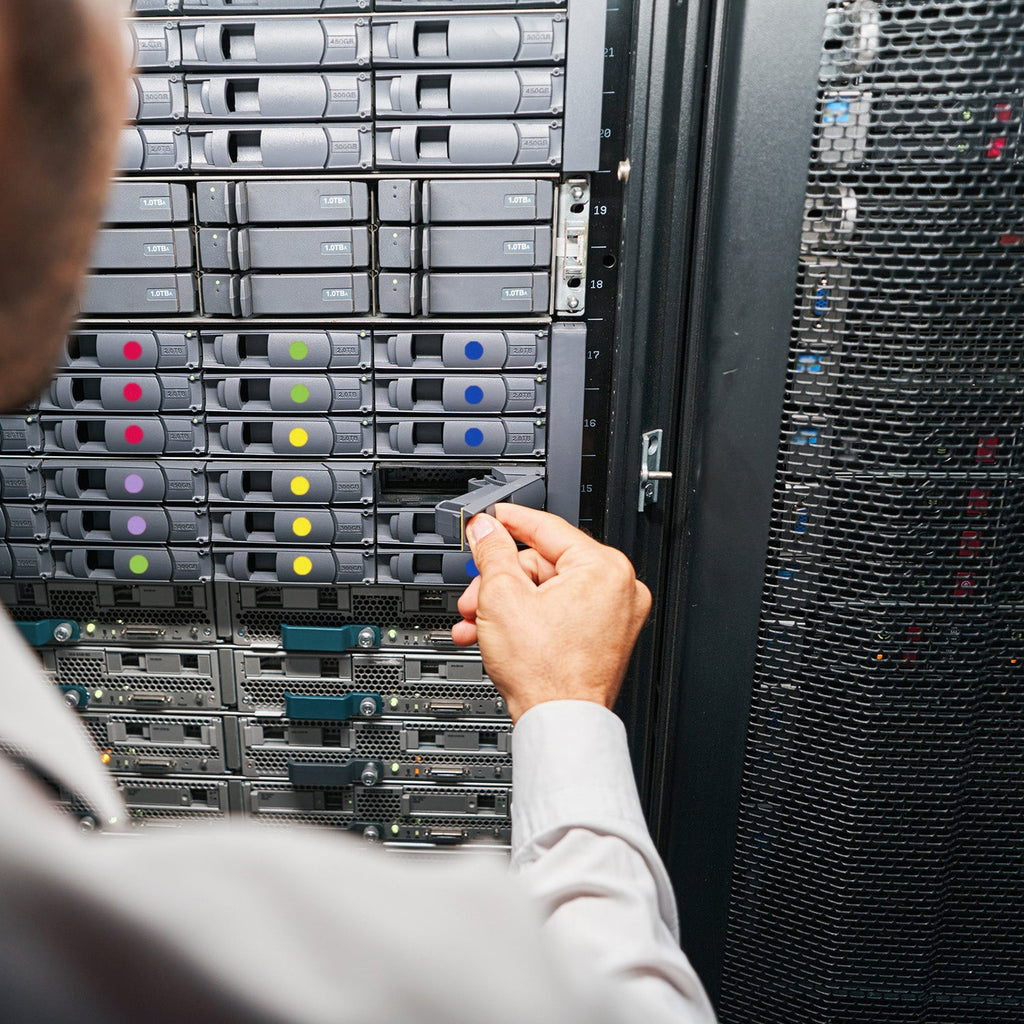 1/2" Permanent Round, Color-Code Dot Stickers: 1,000/Roll