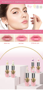 Dried Flower Jelly Lip Balm Lipstick Transparent Waterproof Crystal Lip Oil Hydrating Lip Gloss Plumper Clear Lip Plumper Makeup