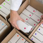 1/2" Permanent Round, Color-Code Dot Stickers: 1,000/Roll