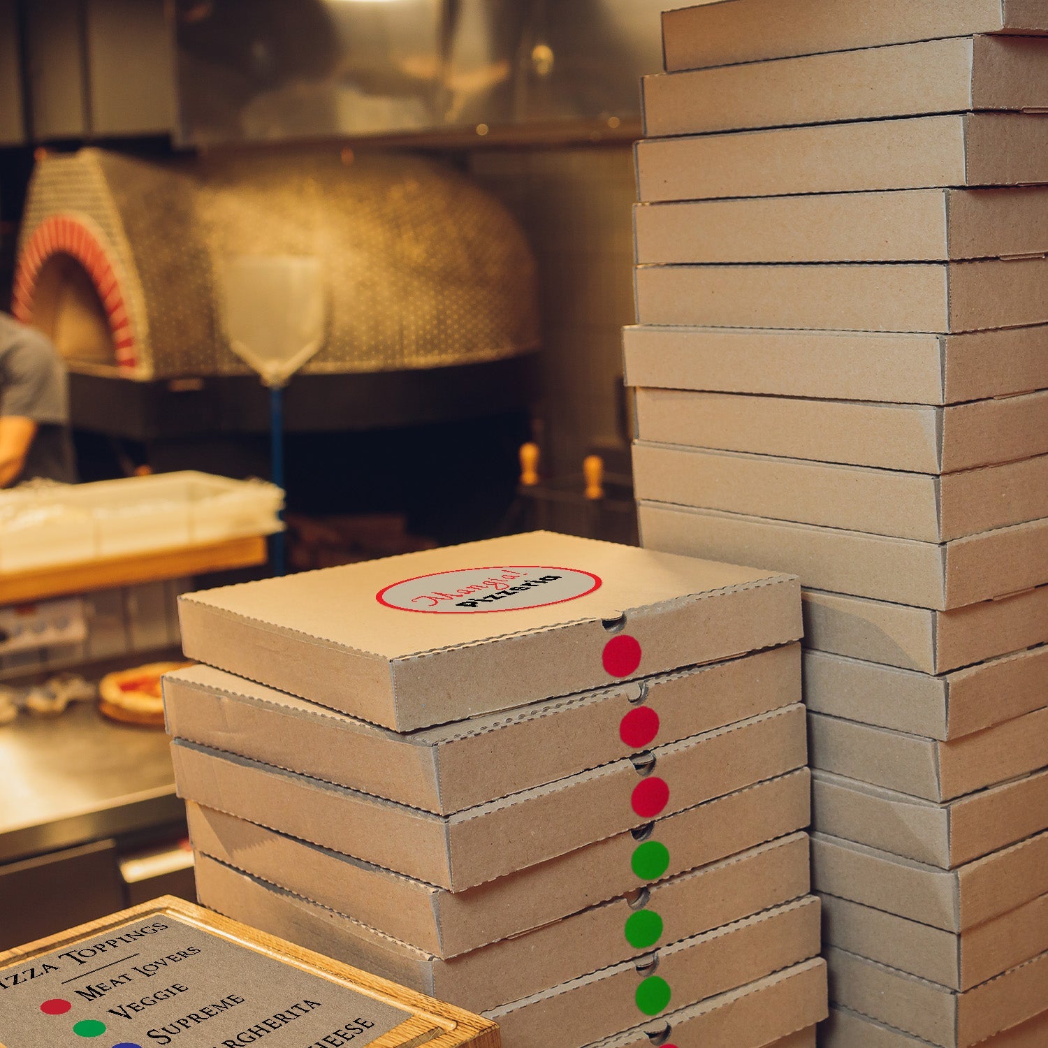 1" Permanent Round, Color-Code Dots: 1,000/Roll