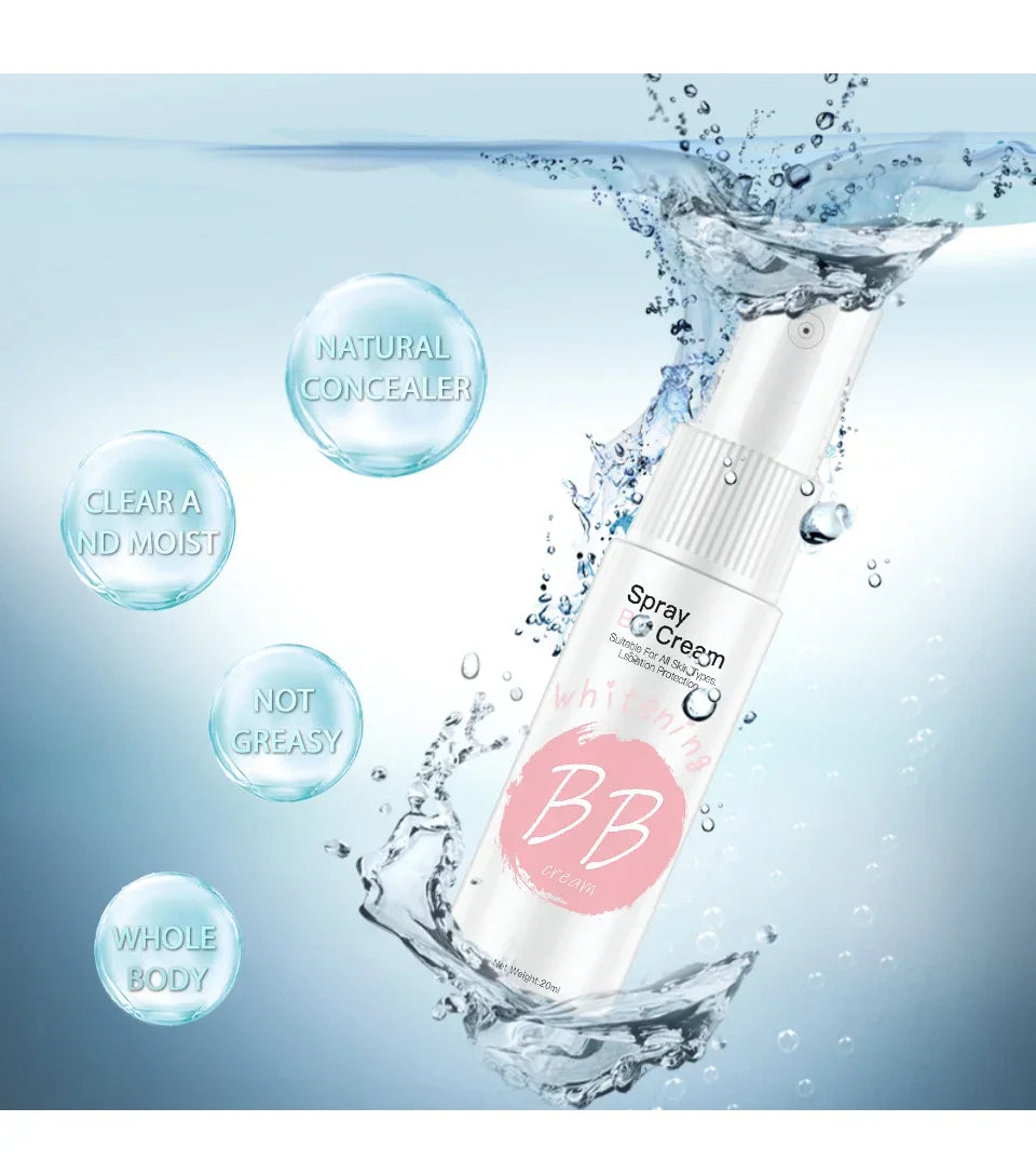 20ml Foundation BB Cream Spray Facial Makeup Whitening Moisturizing Hydrating Non-Stick Water Brightening Body Whitening Cream