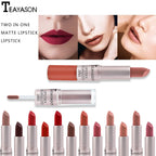 1PC Pink Lipstick Sexy Lip Gloss 2 In 1 Lip Tint Waterproof Long -Lasting Moisture Red Lip Matte Lipstick Make-Up For Women