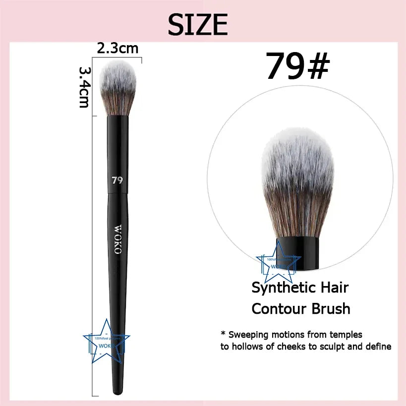 70 Pro Big Foundation Brush Cream Foundation Makeup Brush Chubby Professional Synthetic Hair Face Contour Foundation Makeup Tool