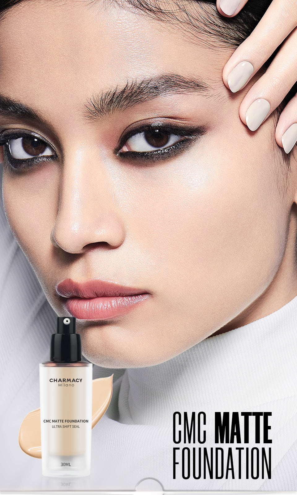 CHARMACY Foundation Makeup Base Liquid Concealer Professional Makeup Long Lasting Oil Control Matte Liquid Foundation Cosmetics