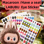 17cm Labubu V1v2 Custom Gorgeous And Exquisite Eye Stickers Eyelash Stickers Vinyl Dolls Makeup Diy Tools Accessories