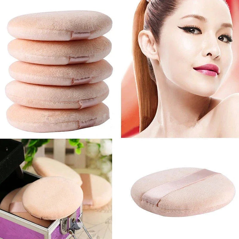5/10pcs Professional Round Shape Facial Face Body Powder Foundation Puff Portable Soft Cosmetic Puff Makeup Foundation Sponge