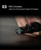 10-IN-1 Multi Function Portable Self Defense Pen Outdoor Survival Tool Fishing Whistle/Compass/Wrench/Screwdriver/Window Breaker