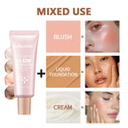 4 Colors Moisturizing Glow Foundation Liquid Long Lasting Natural Lightweight base Multi-purpose Illuminator Highlight Cream