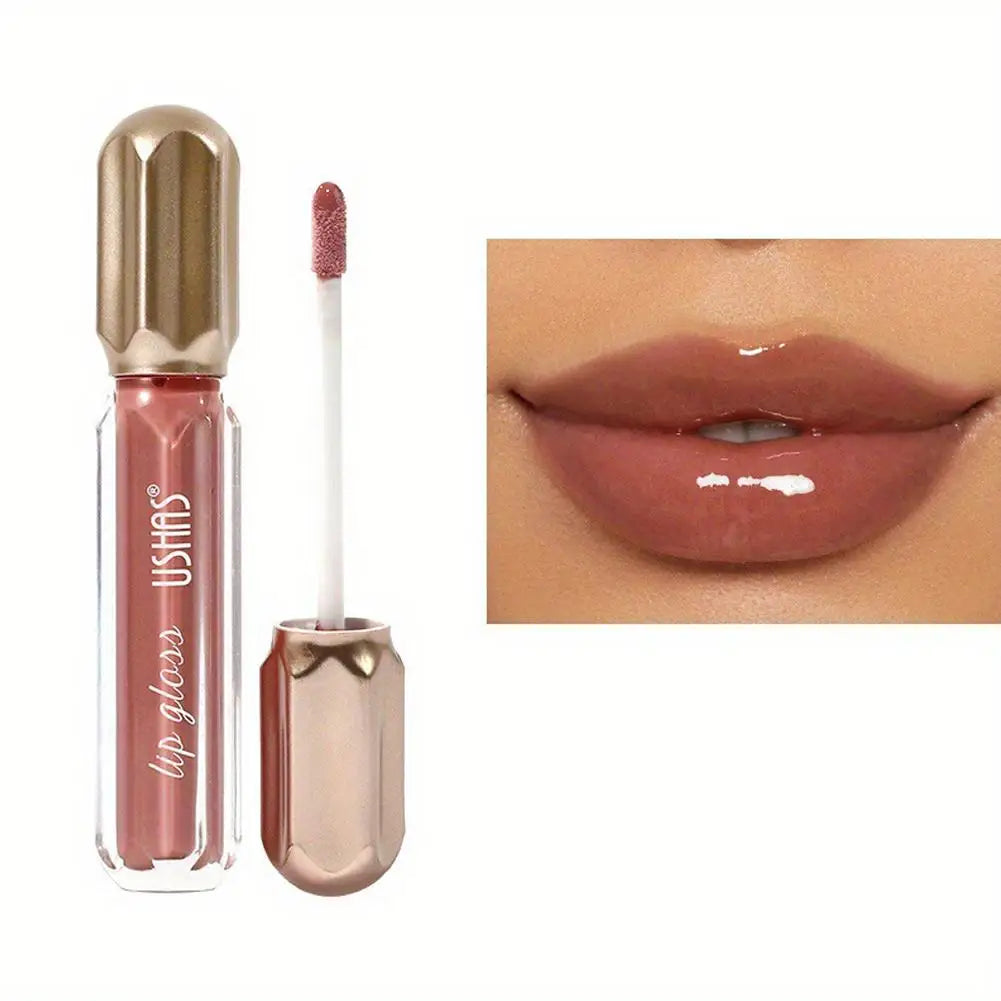 6 Color Mirror Pearl Lip Gloss Waterproof Long Lasting Moisturizing Liquid Lipstick Shimmery Glitter Lip Gloss Women Lip Makeup