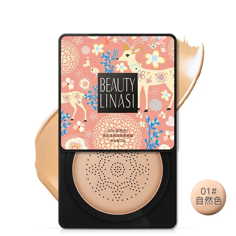 Air Cushion Make up Foundation Cream Mushroom Head Moisturizing Air-permeable Natural Makeup BB Cream