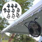 10 Pcs Camping Awning Hooks Clips RV Tent Hangers Light Hanger For Caravan Camper Multi Use RV Traveling Tent Clip Light Hanger