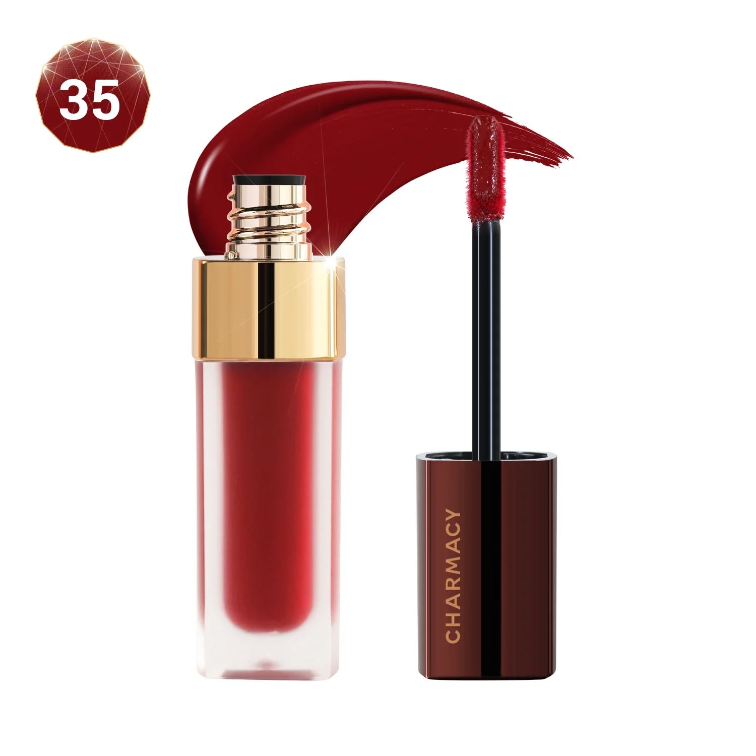 CHARMACY 8 Colors Lip Gloss Lasting Waterproof Velvet Moisturizing Liquid Lipstick Professional Non-stick Cup Lip Glaze Makeup