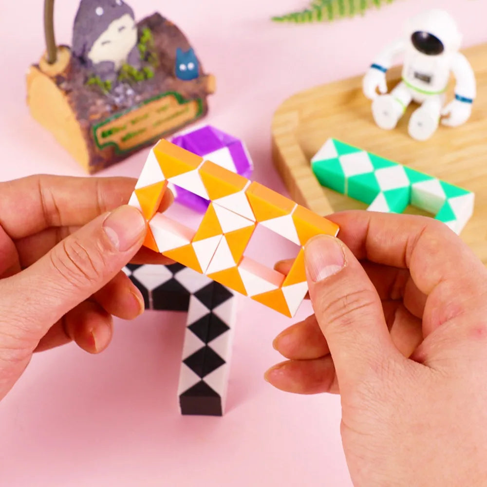 12/24/36 Pcs Fun 24-Segment Folding Variety Puzzle Kids Birthday Wedding Party Guest Gift Easter Pinata Filler New Year’s Gift