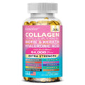 14 IN 1 Collagen Capsules - Biotin & Keratin Skin Care Product Booster Anti Aging Whitening Skin Nail and Hair Care Supplement