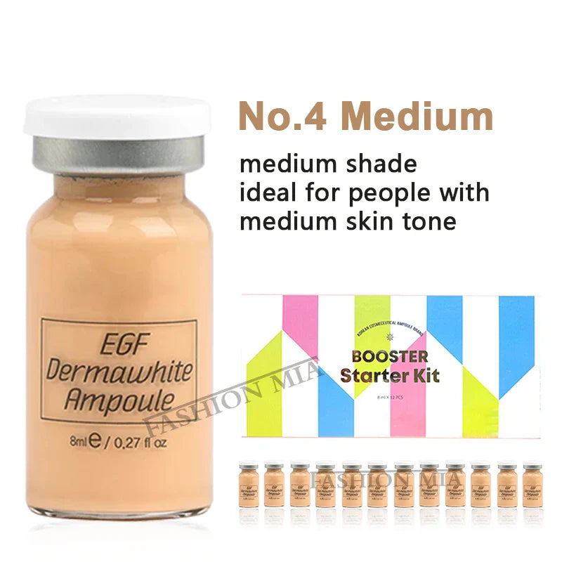 8ml BB Cream Glow Serum Ampoule Essence Facial Niacinamide/Peptide Foundation Moisturizing Hyaluronic Acid Skin Care Beauty