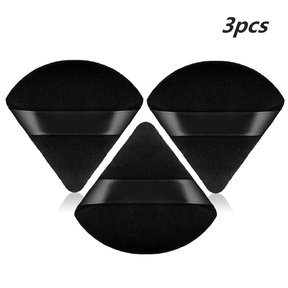 2/3/5/6/12Powder Puff Face Makeup Soft velvet Triangle Powder Puff For Loose Powder Setting Powder Makeup Foundation Beauty Gift