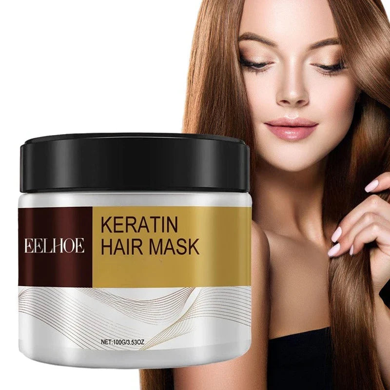 100g Collagen Keratin Care Hair Mask  Reduce Dryness Frizz Prevent Hair Splitting Soften Oil Control Moisturizer Conditioner