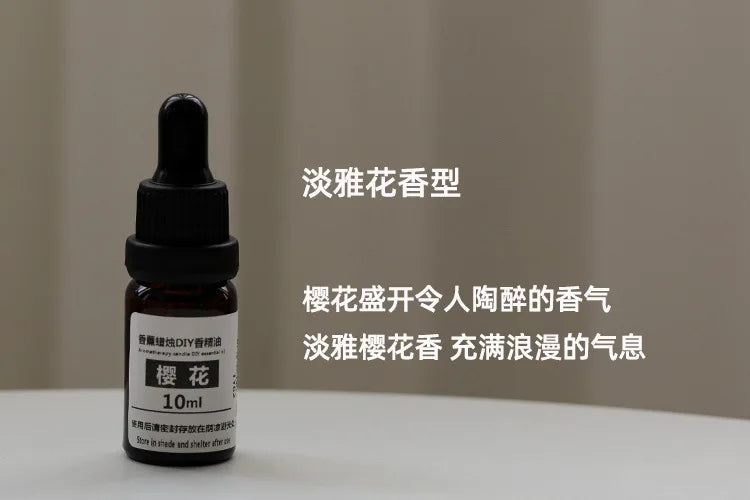 10ml Candle Scents Oil Soluble Essence DIY Aromatherapy Candle Essential Oil Handmade Soap Gypsum Expanded Fragrance Crystal