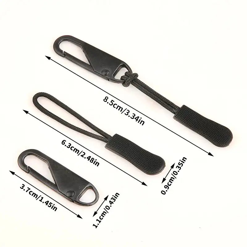 10/11/20/21Pcs Replacement Zipper Pulls Cord Extender for Backpacks Jackets Luggage Purses Handbags