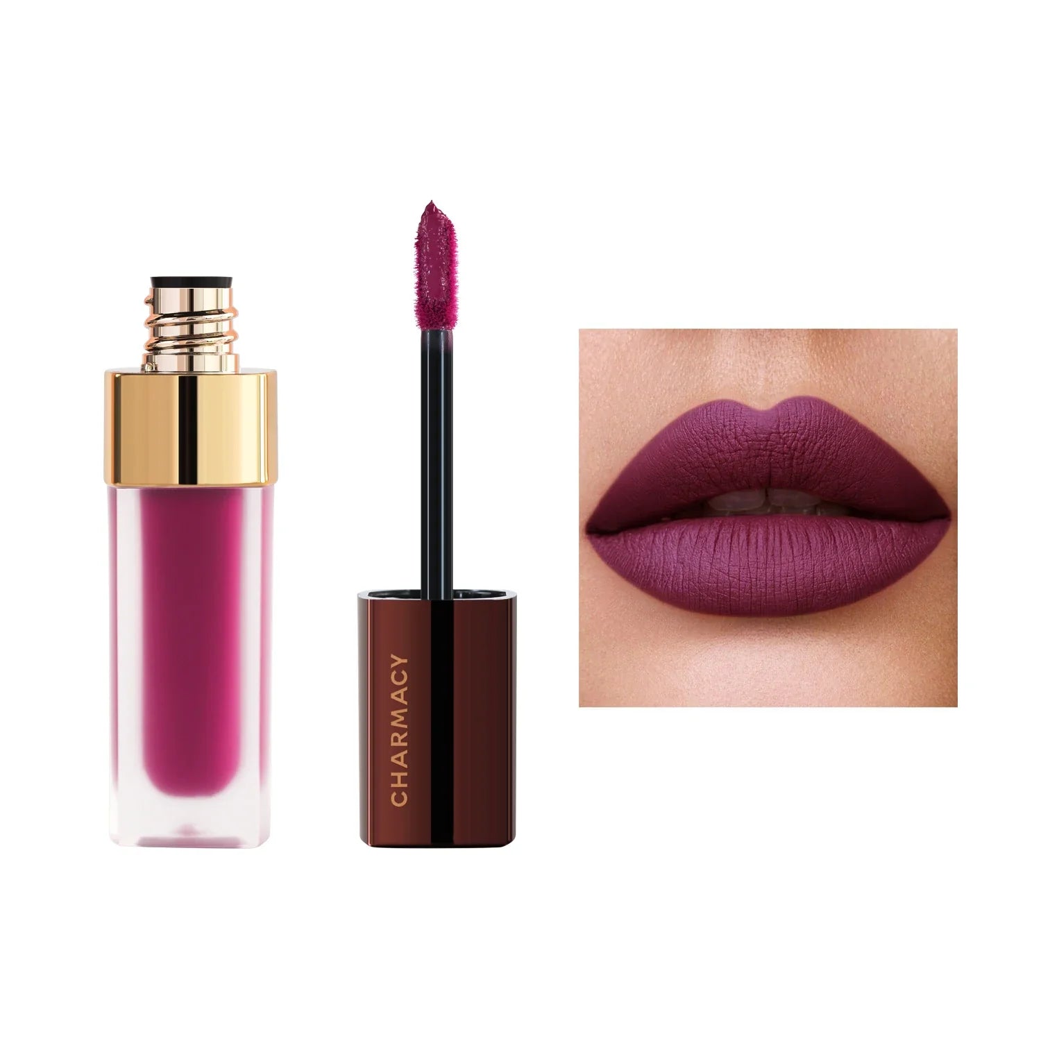 CHARMACY 8 Colors Lip Gloss Lasting Waterproof Velvet Moisturizing Liquid Lipstick Professional Non-stick Cup Lip Glaze Makeup