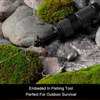 10-IN-1 Multi Function Portable Self Defense Pen Outdoor Survival Tool Fishing Whistle/Compass/Wrench/Screwdriver/Window Breaker