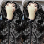 13x4 Body Wave Lace Front Human Hair Wig 200% Water Wave Pre Plucked HD Transparent Lace Wig 5x5 Closure Glueless Wigs For Women