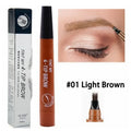 4 Fork Eyebrow Pencil Natural Waterproof Anti-sweat Lasting Liquid Does Not Faint Dye Extremely Fine Eyebrow Pencil Makeup Tool