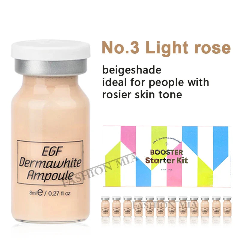 8ml BB Cream Glow Serum Ampoule Essence Facial Niacinamide/Peptide Foundation Moisturizing Hyaluronic Acid Skin Care Beauty