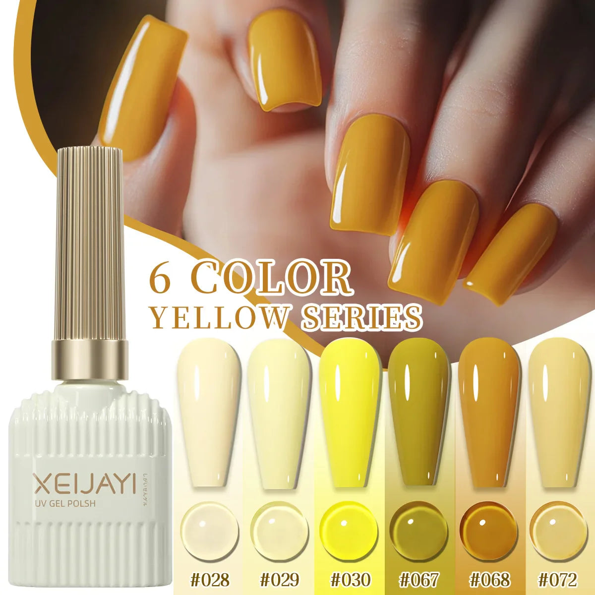 15ml Goose Yellow Nail Polish Gel, Popular Product in 2025, Lemon Yellow Phototherapy Gel Semi-permanent Nail Polish Pintauñas