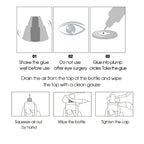 5 Bottles Lady Black Lash Glue Korea Dry Fastest Strongest False Eyelash Extensions Glue 5ml Makeup Tools Professional Adhesive