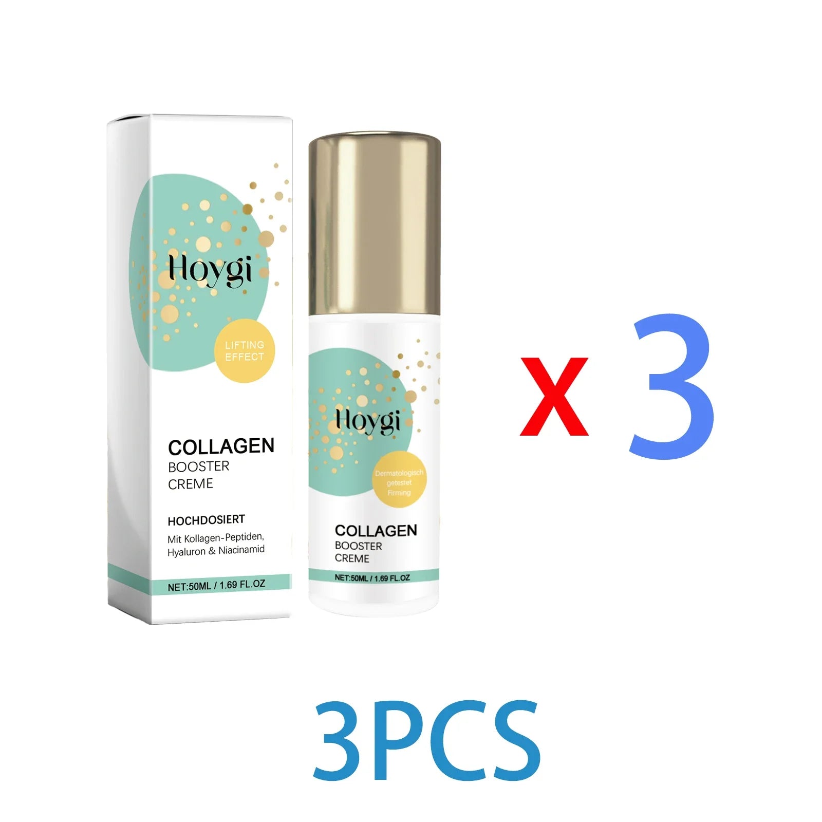Collagen Peptide Face Lotion 50ml Anti Wrinkle Firms Hydrates Skin Boosts Barrier Niacinamide Moisturizer for Smooth Plump Skin