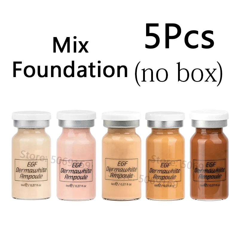 8ml BB Cream Glow Serum Ampoule Essence Facial Niacinamide/Peptide Foundation Moisturizing Hyaluronic Acid Skin Care Beauty