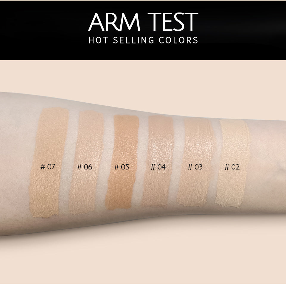 CHARMACY Foundation Makeup Base Liquid Concealer Professional Makeup Long Lasting Oil Control Matte Liquid Foundation Cosmetics