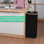 100L Kitchen Recycling Bin & Storage Bags, Kitchen Recycle Bin, Large Capacity Bottle Recycle Bin With Removable Tote Bags,