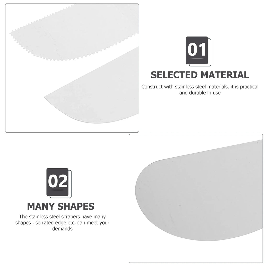 10 Pcs Carving Knife Stainless Steel Clay Scraper Sculpture Crafts Tool for Ceramic Spatula