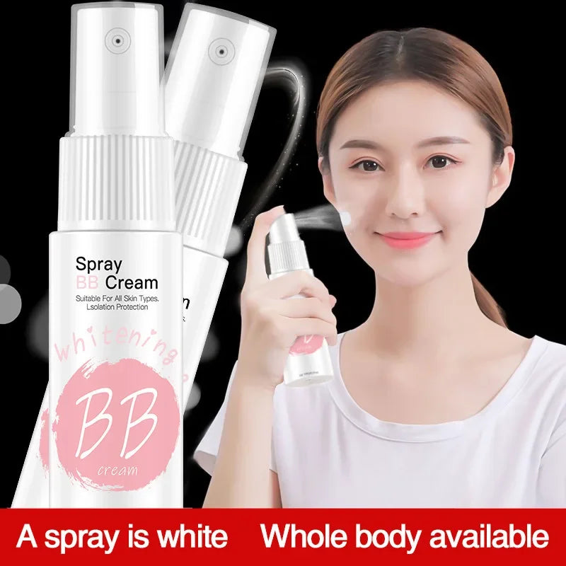 20ml Foundation BB Cream Spray Facial Makeup Whitening Moisturizing Hydrating Non-Stick Water Brightening Body Whitening Cream