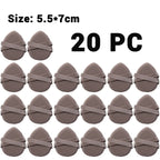 30Pcs Thickened Double Ribbon Wet Dry Dual-use Makeup Puff Black Skin Color Teardrop Shape Powder Puffs Foundation Cosmetic Tool