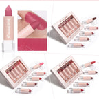 5 Pcs  Matte Lipstick Sets Lip Gloss Moisturizing Long-lasting Easy Makeup Fashion Classic Shades For Daily Date Exquisite Gift