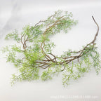 140 cm artificial plant black bone mango vine 1 piece 5 branches home wall hanging ivy green fake flower plant pine needles new